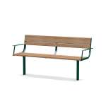 Ławka Latinerkvarteret z podłokietnikiem 3-osobowa